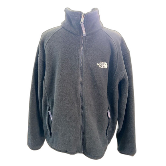 The North Face Black Fleece Jacket Men’s M Full Zip Outdoor Lightweight Casual - Picture 1 of 12